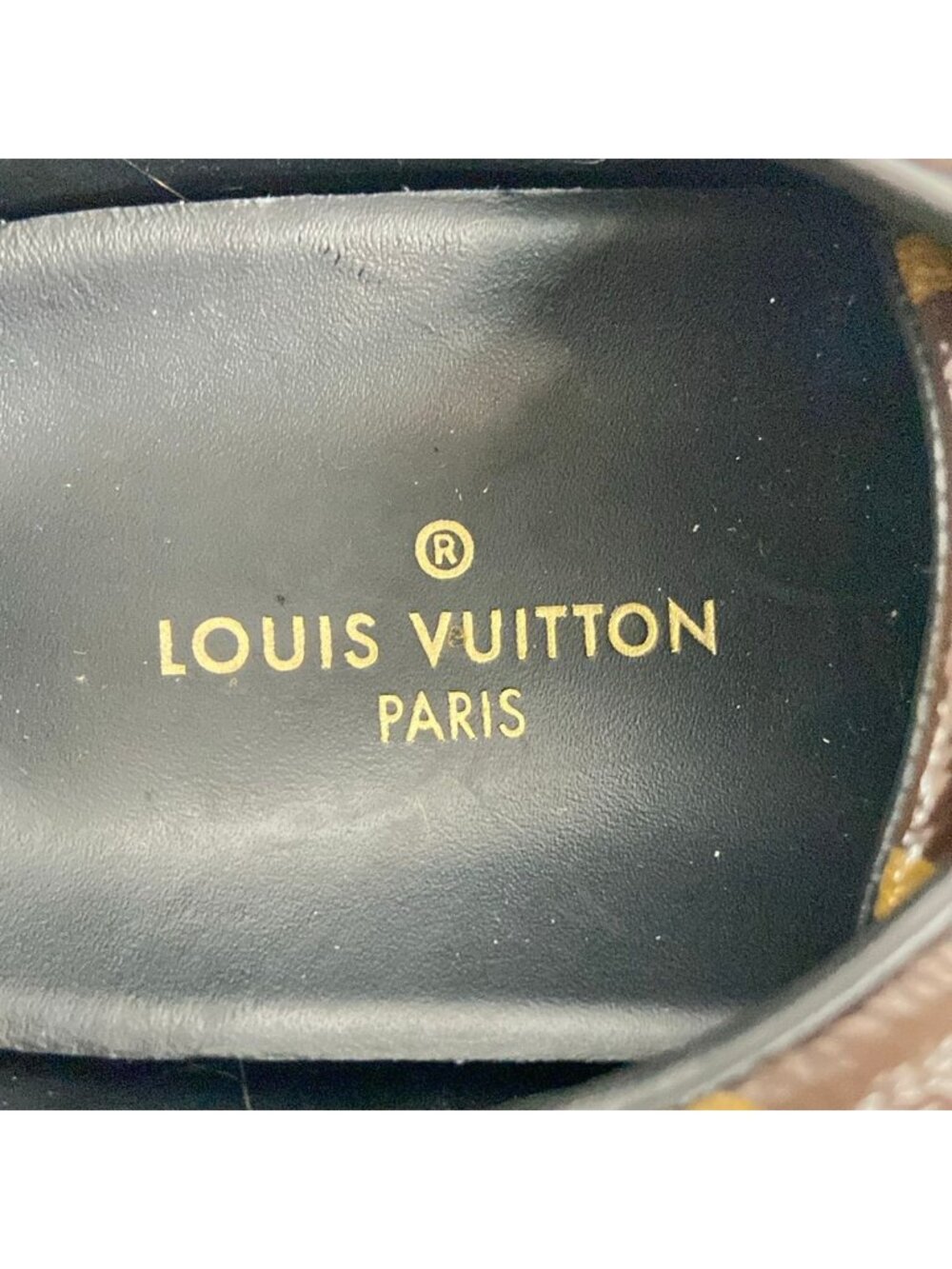 Louis Vuitton Sneakers 36 Front Row Line Brown Black Leather - Picture 5 of 6